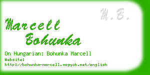 marcell bohunka business card